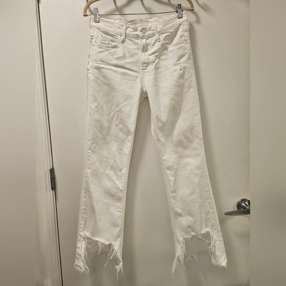 Mother Superior The Dutchie Ankle Jaw Distressed Jeans Size 26 - Picture 4 of 16